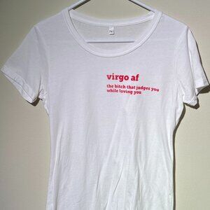 NWOT Virgo Graphic Tee T-Shirt Women's Sz XL Runs Smaller